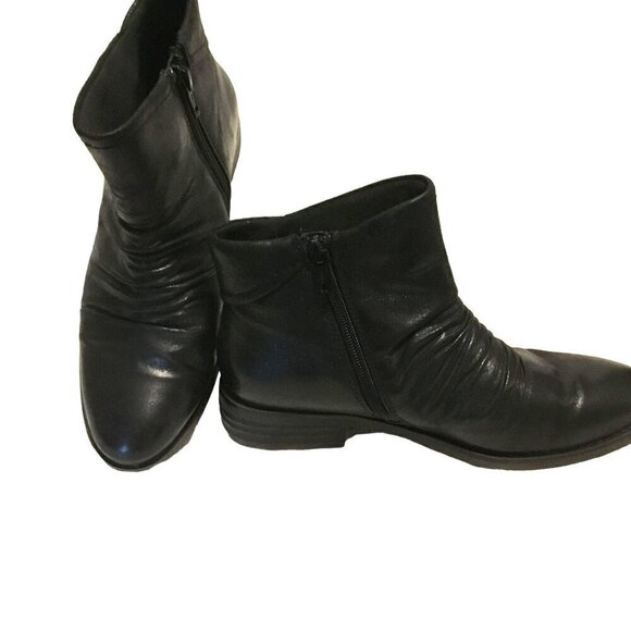 Baretraps Anila Bootie Slouch Ankle Women's Size 7 Black Double Side Zippers - Picture 9 of 10